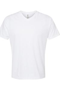 Футболка унисекс Tultex Poly-Rich с V-образным вырезом, белый