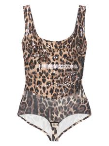 Боди Atu Body Couture с леопардовым принтом, коричневый