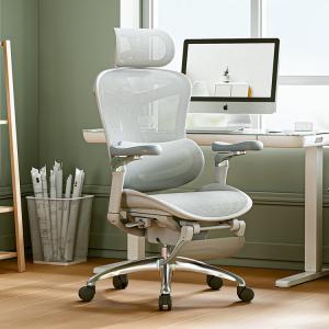 SIHOO C300C100 эргономичное кресло Cloud White с 6D подлокотниками и подставкой для ног