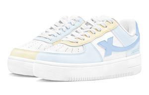 XTEP Низкие кроссовки для скейтбординга Air Force One с противоскользящим и износостойким покрытием, женские, синие и желтые