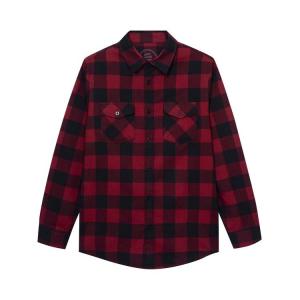 Топ Anti Social Social Club Happiest Place On Earth Flannel, Red
