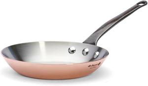 Медная сковорода INOCUIVRE De Buyer с чугунной ручкой - 20 см - 6465.20, медно-коричневый
