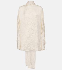 Атласный топ Bex Khaite, кремовый