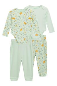 Набор из 2 облегающих боди из 100% хлопка с легкими эластичными манжетами Mountain Warehouse, зеленый