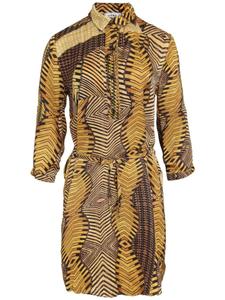 Платье с абстрактным принтом Amir Slama, желтый