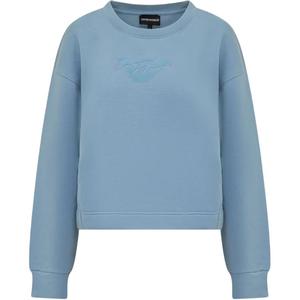 Свитшот с логотипом EMPORIO ARMANI, синий