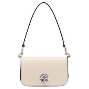 MARC JACOBS Сумка через плечо из спилка телячьей кожи малого размера женская белая