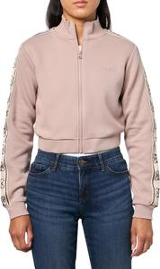 GUESS Женская экологичная укороченная толстовка New Britney на молнии, Posh Taupe