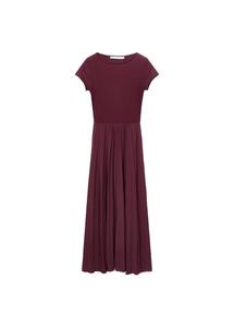 Платье MANGO Calderam, бордовый