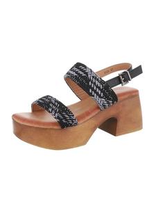 Сандалии на плоской подошве Ital-Design, цвет schwarz und grau