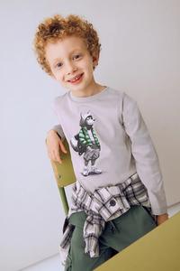 Лонгслив Mayoral, серый