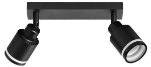 Потолочный светильник Nettlife Saarbrücken 2-flammig, черный