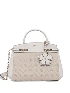 Сумка-тоут Melinda с цветочным шармом Guess Usa, серый