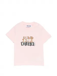 Футболка с принтом "Тедди" Moschino Kids, розовый