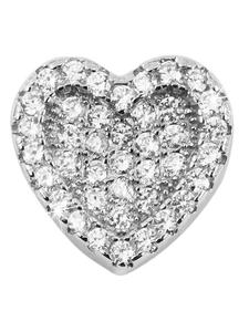 Adeliás Женский кулон - Сердце. Кулон в форме сердца из серебра 925 пробы с кубическим цирконием в серебряной оправе