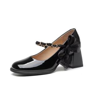 Туфли Мэри Джейн на массивном каблуке Women's TAOLEI, черный