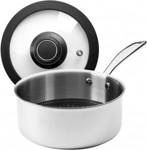Кастрюля Black Cube CeramicQR с быстросъемным дном и крышкой, серебряный