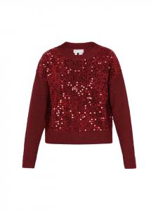 Женский свитер бордового цвета Usha