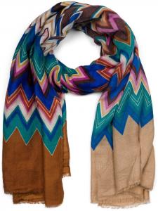 Шарф styleBREAKER, цвет braun/beige/bunt
