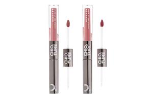 Двойной стойкий блеск для губ с зеркальным эффектом, легко наносится, натуральный оттенок, 4,4 г*2 CHIOTURE