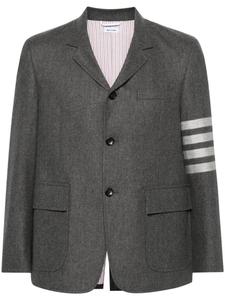 Thom Browne однобортный пиджак с полосками 4-Bar, серый