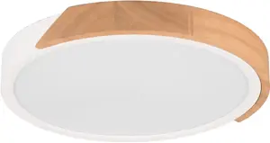 TRIO Leuchten Светодиодный потолочный светильник "Jano" Ø 31,5 см, Высота: 3,5 см, белый/матовый