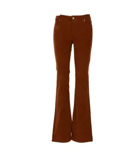 Бархатные расклешенные джинсы Pt Torino, коричневый