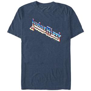 Мужская футболка с логотипом Judas Priest и графическим рисунком Licensed Character, цвет Navy Heather