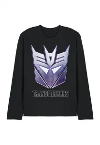 Футболка с длинными рукавами с логотипом десептикона из серии transformers generations steel icon. Hasbro, Black