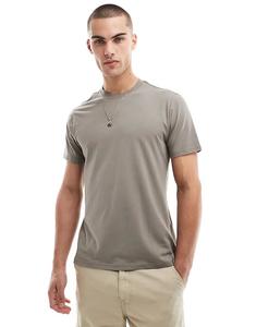 Роскошная футболка обычного кроя цвета болотно-серый Hera