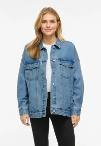 Kira geknöpfte denim jacket Vila, Light Blue Denim