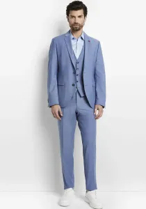Пятиместный костюм "CIMONOPOLI" (2 шт.), узкий, с силовым стрейчем Cinque, синий