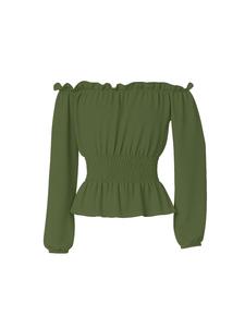 Elara Блузка в оливковом цвете