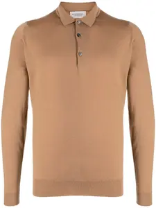 Рубашка поло Belper John Smedley, коричневый