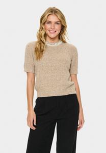 Футболка Saint Tropez MAKENNASZ, Tiger S Eye Melange/Beige