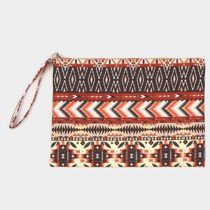 Ацтекский клатч-кошелек FASHNZFAB, коричневый/оранжевый