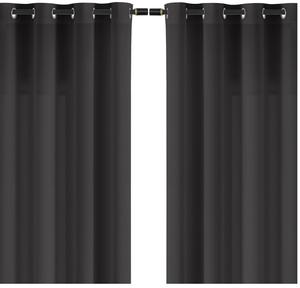 Штора wometo, 140x245 см, темно-серый