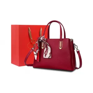 PAYOT Кожаная свадебная сумка через плечо женская бордово-синяя, Burgundy