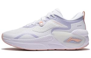 Кроссовки женские с низким верхом, стандартные, белые/светло-голубые Lining