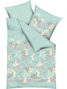 Детское постельное белье с перфорацией мятного цвета kaeppel, 100 x 135 см + 40 x 60 см
