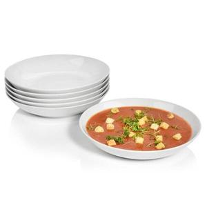 6 шт. набор суповых тарелок новый порт Sänger, белый