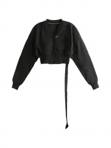 Укороченная куртка Flight Jkt Rick Owens Drkshdw, черный