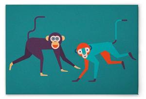 Картина на холсте A.S. Création Monkey Business 1 цвет blauviolettorange