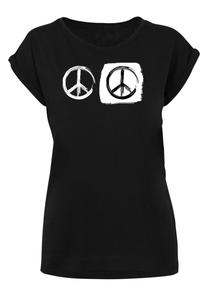 Футболка Merchcode Shirt Peace - Double Peace Black  Extended Shoulder, черный