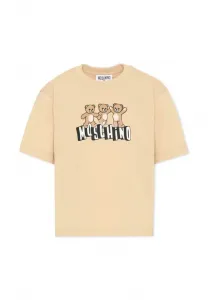 Футболка с принтом Moschino, Beige