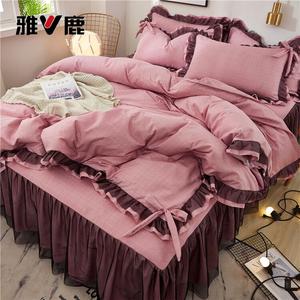 Yalu Комплект постельного белья 4 предмета, 180 см, пододеяльник 200x230 см