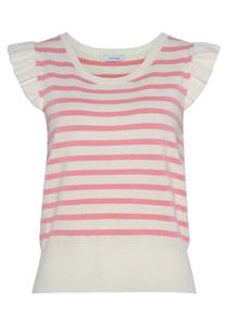 Свитер LASCANA, бежевый/розовый