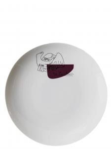 Набор из двух десертных тарелок «Service Prunier» ⌀ 20 см Cassina, мультиколор