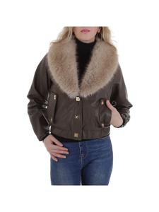 Куртка коричневого и бежевого цветов Ital-Design