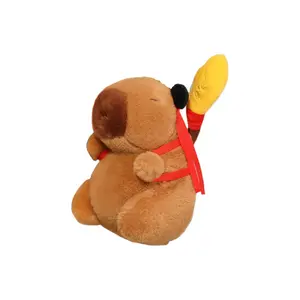 Милые умиротворяющие плюшевые куклы Ne Zha капибара высотой 12см/22см/33см/45см OU DI PIG